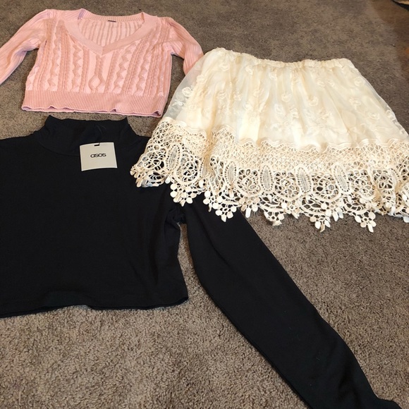 HEARTSOUL LACE MINI  & 2 CROP TOPS - Picture 8 of 8